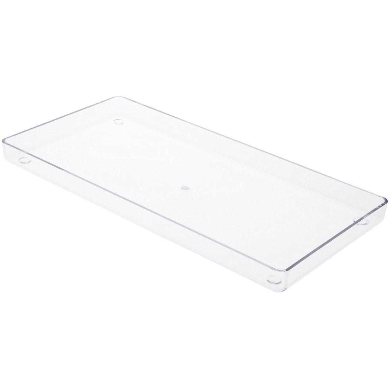 Pioneer Plastics TRAY-14R Clear Candy Plastic Tray, 14.125" W x 6.875" D x 1" H